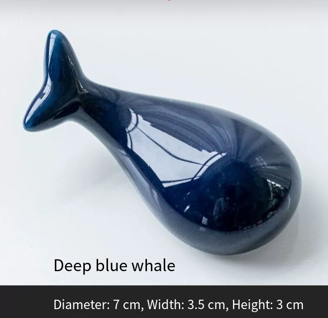 Whale-Shaped Ceramic Chopsticks Holder