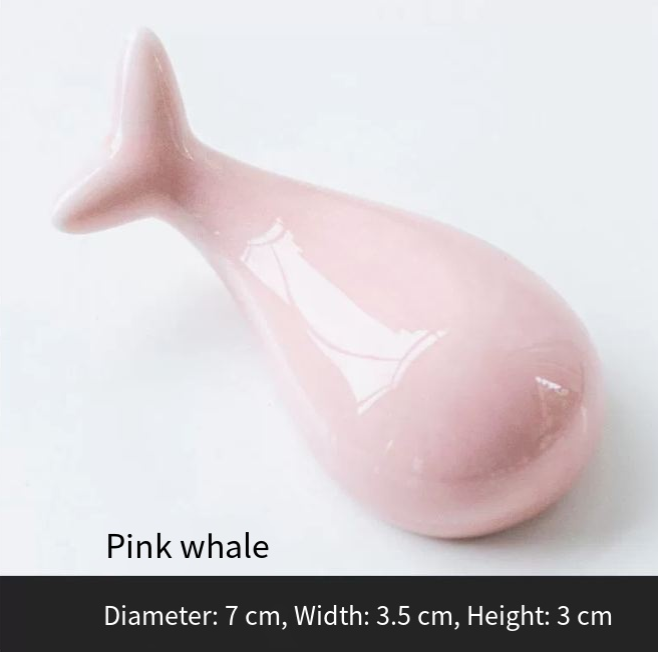 Whale-Shaped Ceramic Chopsticks Holder
