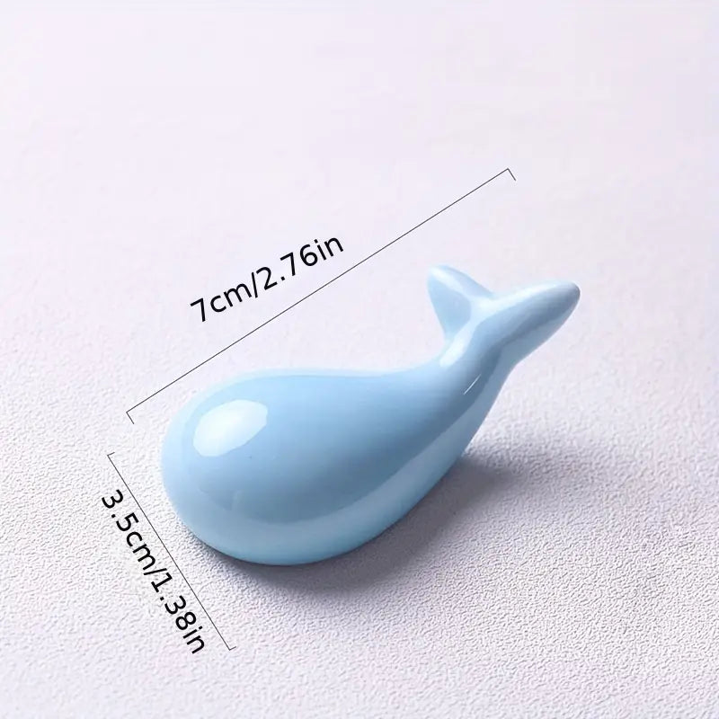 Whale-Shaped Ceramic Chopsticks Holder